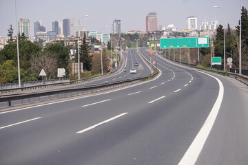 Istanbul Turkey 03.29.2022 Empty city Istanbul: When the city was silenced