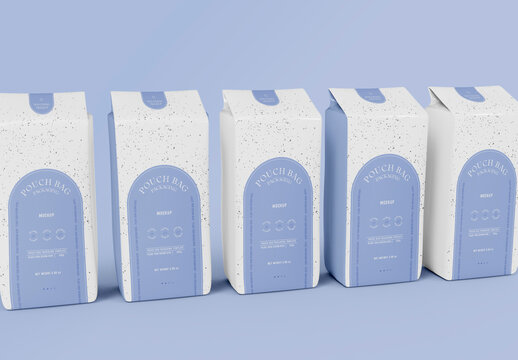 Coffee Bags Set Mockup