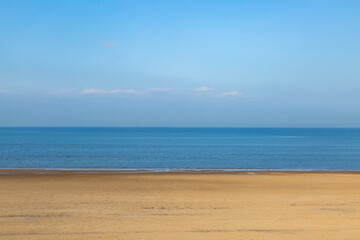 An Empty Sandy Beach on a Sunny Morning
