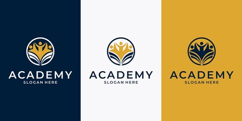 academy logo premium vector