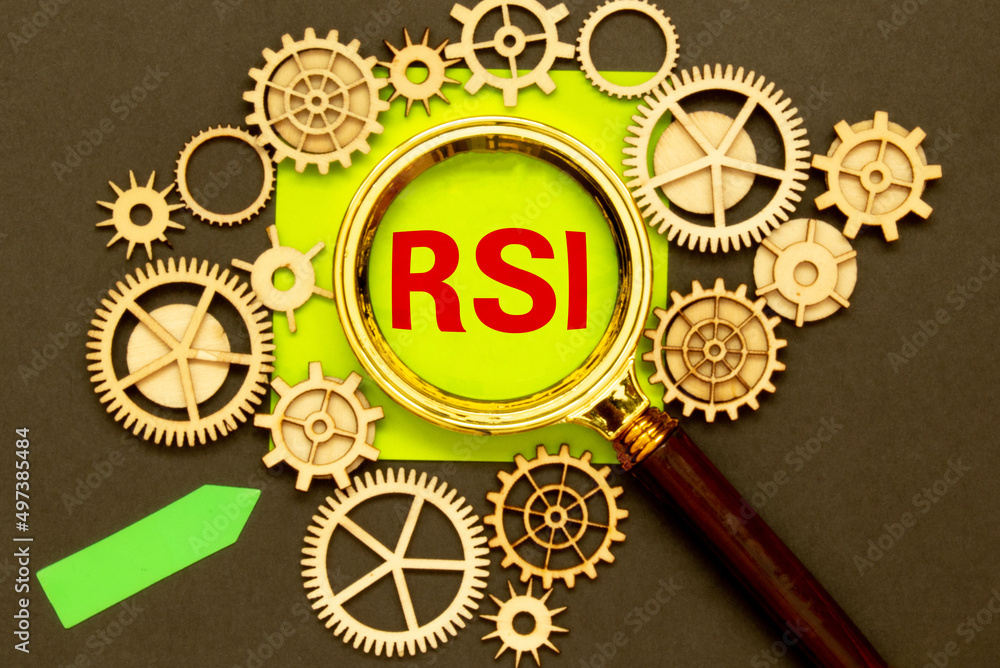 Poster rsi. the text is written on a yellow sheet. the markers and sheets of paper are on the table.