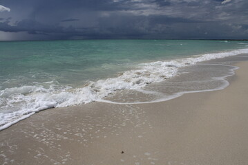 Fototapeta na wymiar enjoying a turquoise beach in the caribbean