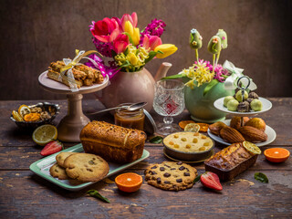 A Traditional Easter desert table