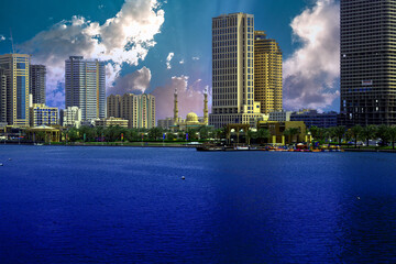downtown city skyline