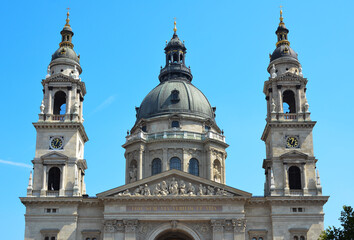 Fototapeta na wymiar Saint Stephen's Basilica or St Istvans in Budapest, Hungary