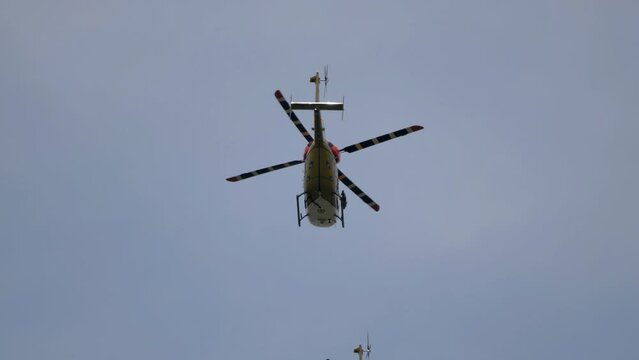 aerobatic SARANG Indian helicopter flight team t of the international aerospace salon MAKS-2021.