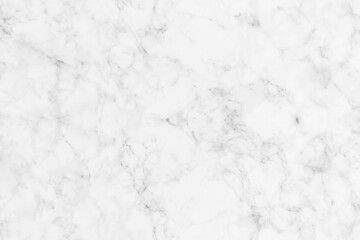 White marble texture wide background with natural gray pattern