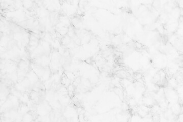 Obraz premium White marble texture wide background with natural gray pattern