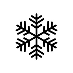 Snowflake Icon Logo Design Vector Template Illustration