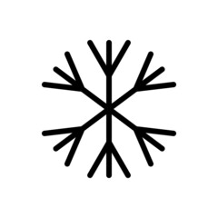 Snowflake Icon Logo Design Vector Template Illustration