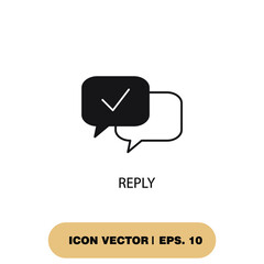 reply icons  symbol vector elements for infographic web