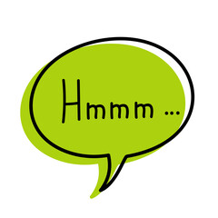 Hand drawn speech bubble with text 