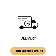 delivery icons  symbol vector elements for infographic web