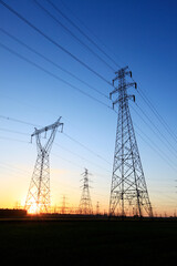 the pylon in the evening