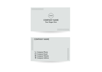 Simple Grey Business Card Template