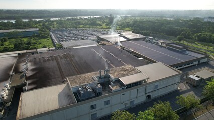 Kuching, Sarawak Malaysia - April 7th 2022: The Samajaya Light Industrial Zone where all the major...