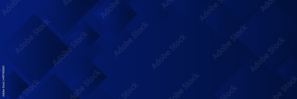 Wall mural abstract blue banner background design. vector illustration. modern template abstract design flowing