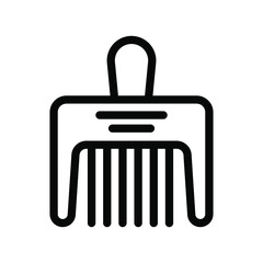 comb line icon illustration vector graphic