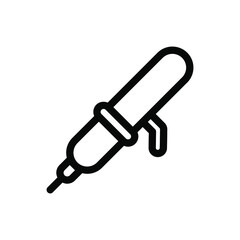 curler line icon illustration vector graphic