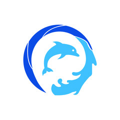 illustration logo sea fish animal icon