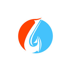 illustration logo hook for fishing 