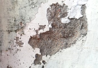 Old broken wall background in close up