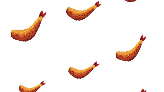 japanese food ebi furai pattern