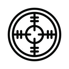 scope line icon illustration vector graphic