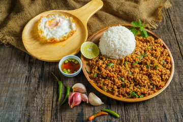 Stir Fried Basil with Minced Pork