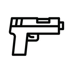 gun line icon illustration vector graphic