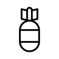 bomb line icon illustration vector graphic
