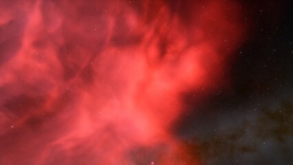 Space background with realistic nebula and shining stars. Colorful cosmos with stardust and milky way. Magic color galaxy. Infinite universe and starry night. 3d render	
