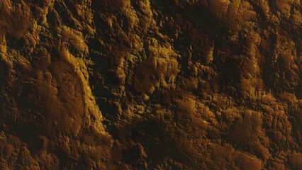 3d render of abstract planet surface with high detailed relief