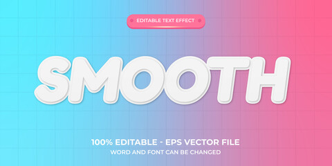 smooth text style effect