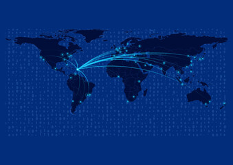 St-Martin map for technology or innovation or export concepts.  Connections of the country to major cities around the world. File is suitable for digital editing and prints of all sizes.