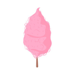 candy cotton in stick