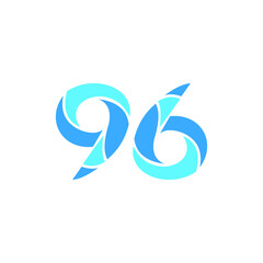 Naklejka premium illustration logo number icon templet