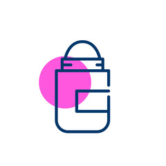 Roll on deodorant. Health and beauty care. Pixel perfect, editable stroke icon