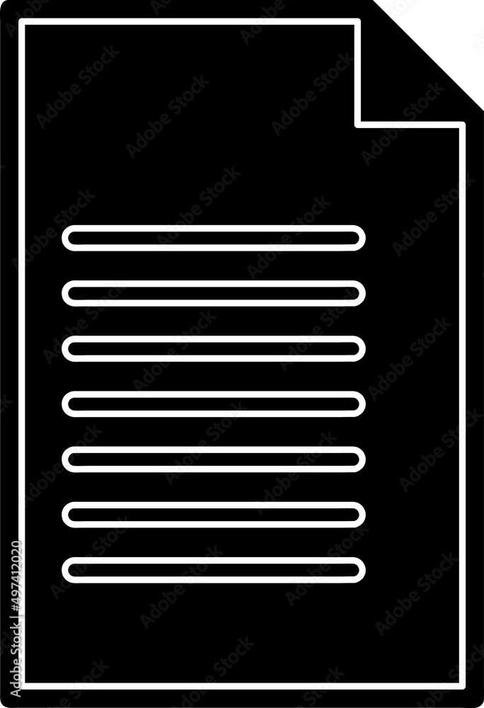 Poster document icon vector icon on white background..eps