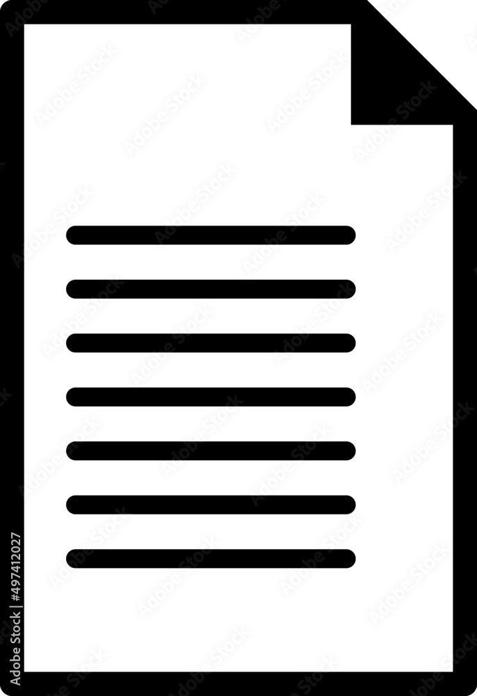 Poster document icon vector icon on white background..eps