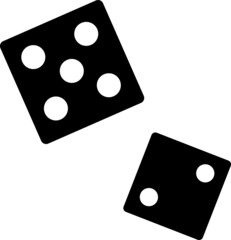  Dice Icon vector illustration on white background..eps