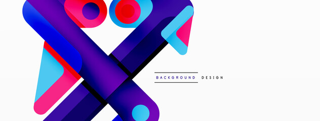 Colorful dynamic stripe composition. Lines geometric creative abstract background for wallpaper, banner or landing