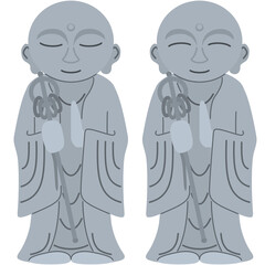 お地蔵様のイラスト