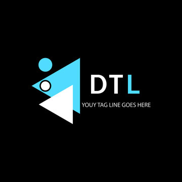 DTL letter logo creative design with vector graphic