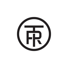 T R TR RT Initial Letter Alphabet Monogram Vector Abstract Illustration Logo Icon Design Template Element