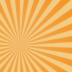 Obraz premium Abstract orange Sunburst vector background