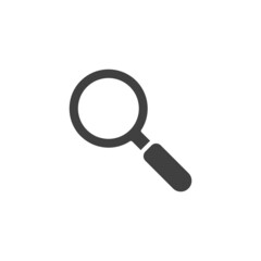 Magnifying glass vector icon