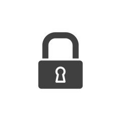 Lock, padlock vector icon