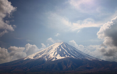 Mount Fuji in the fine weather.