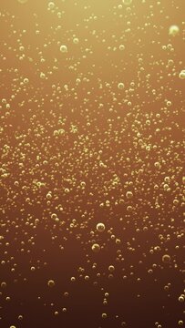 Sparse Cola Soda Bubbles Background with Loop